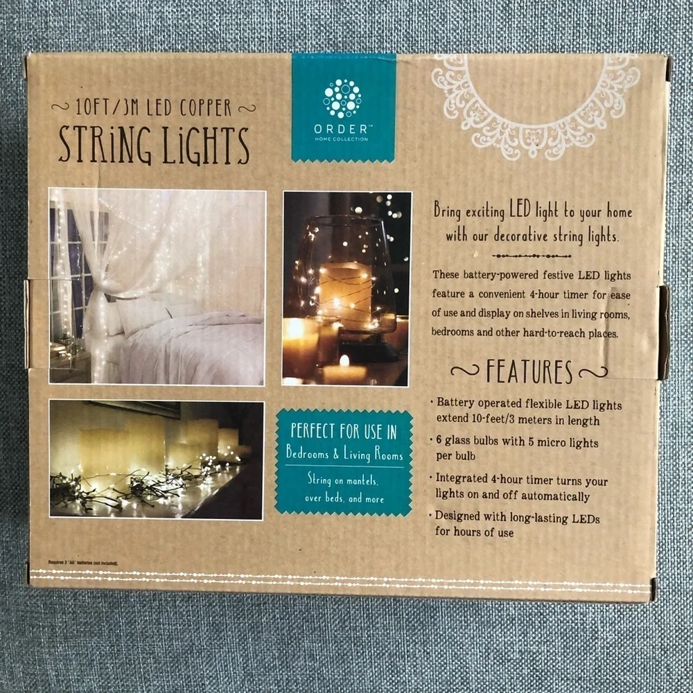 LED lights with built in 4 hour timer